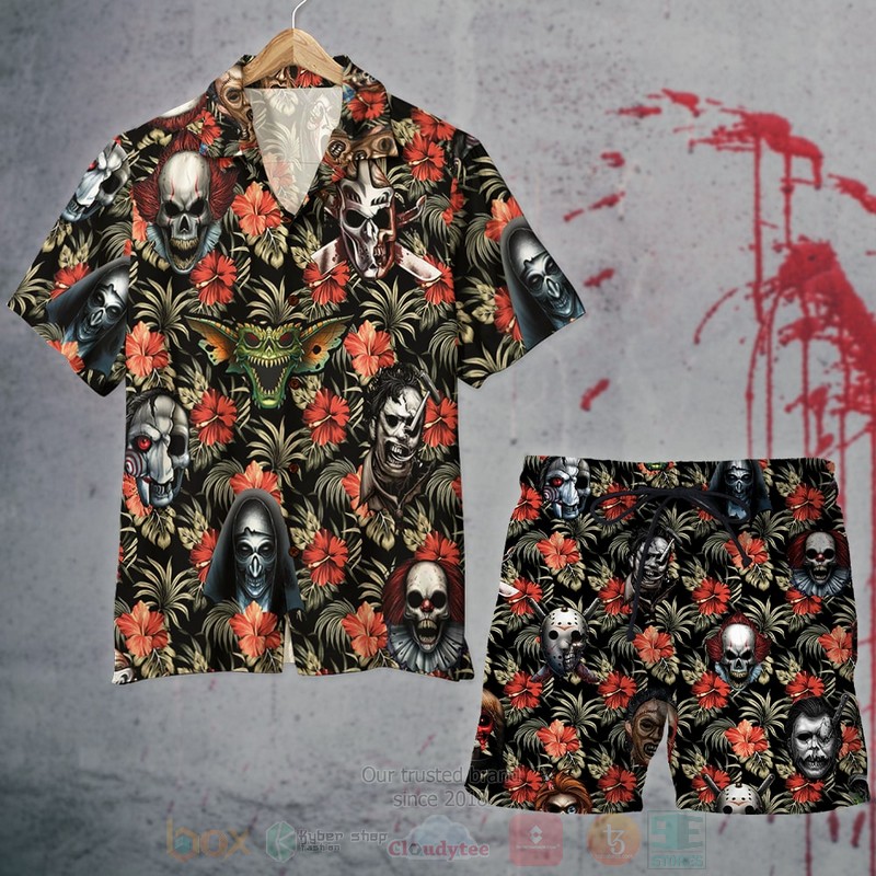 Horror_Movie_Film_2_Hawaiian_Shirt_Short_1