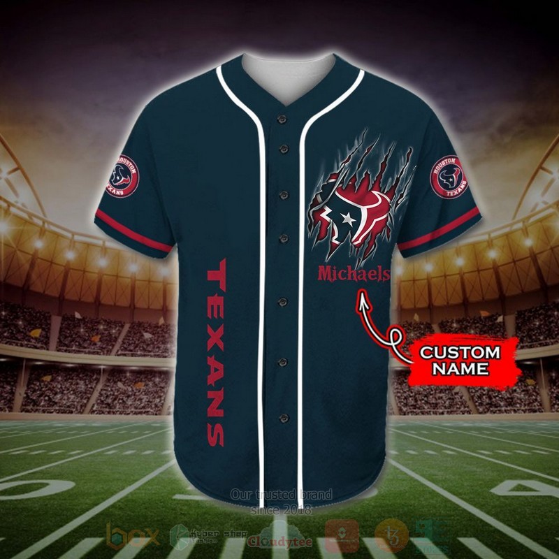 Houston_Texans_Mascot_NFL_Custom_Name_Baseball_Jersey_1