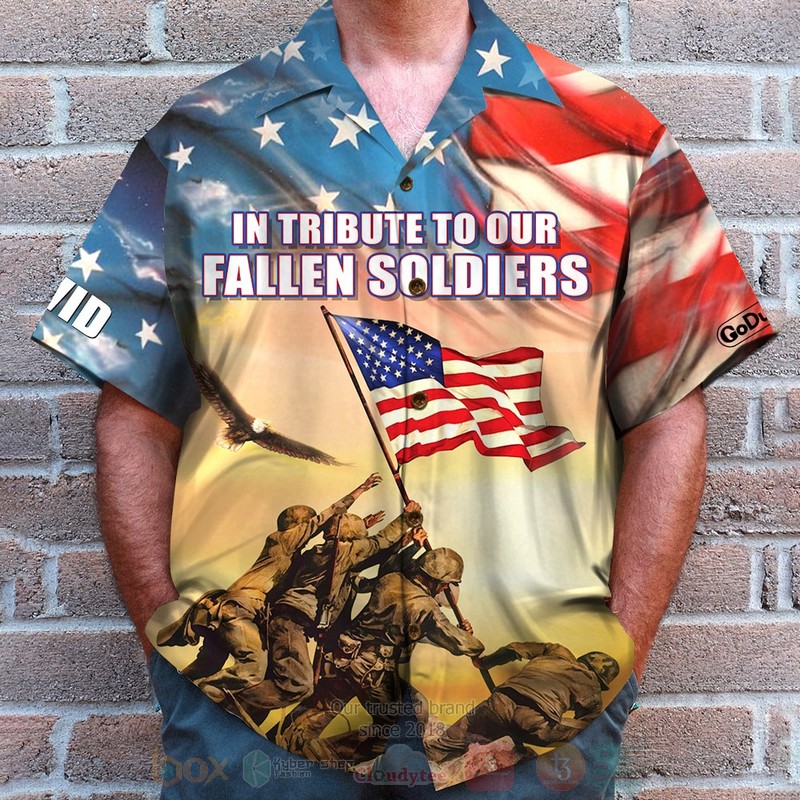 In_Tribute_To_Our_Fallen_Soldiers_4th_of_July_Custom_Name_Hawaiian_Shirt_1