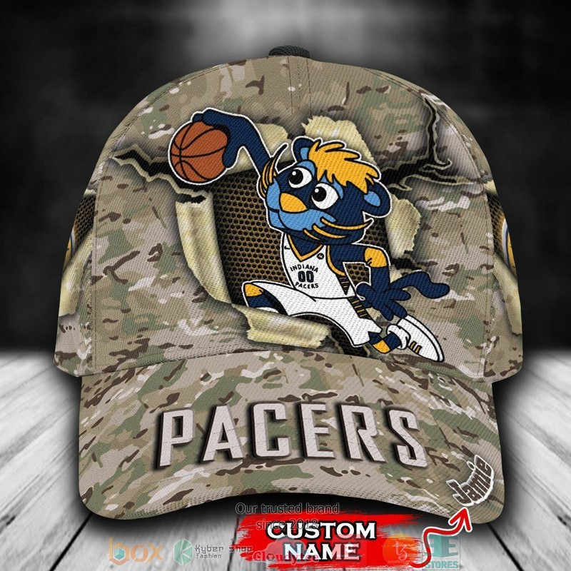 Indiana_Pacers_Camo_Mascot_NBA_Custom_Name_Cap