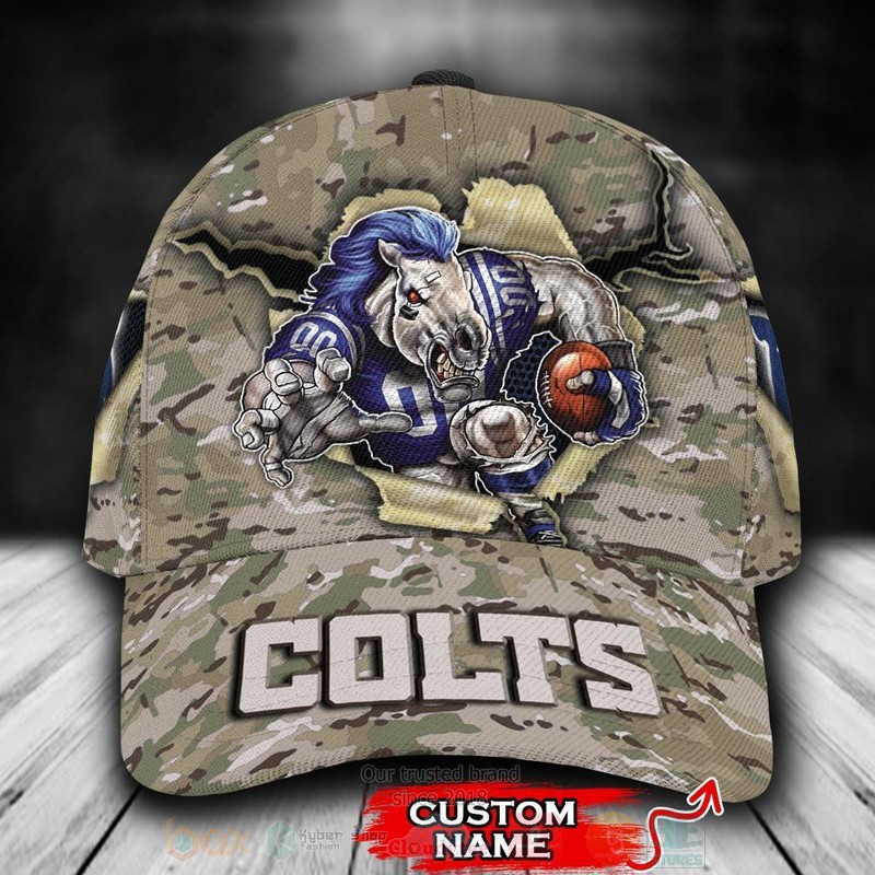 Indianapolis_Colts_Camo_Mascot_NFL_Custom_Name_Cap