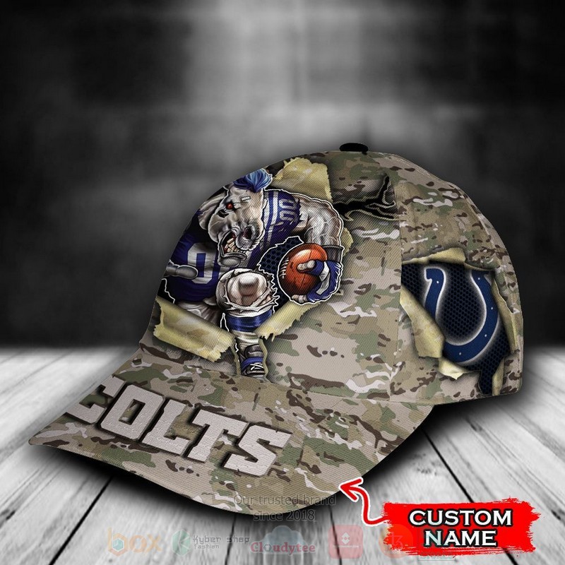 Indianapolis_Colts_Camo_Mascot_NFL_Custom_Name_Cap_1