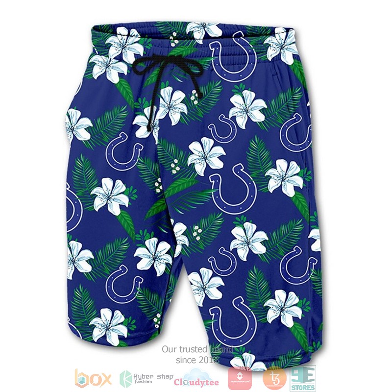 Indianapolis_Colts_Hibiscus_Hawaiian_Shorts