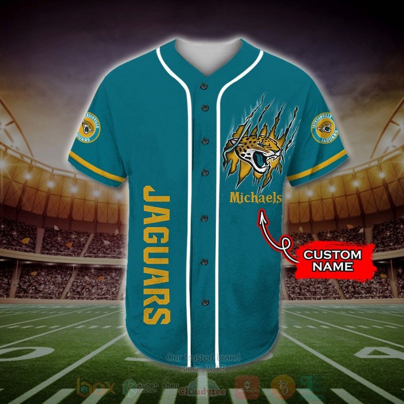 Jacksonville_Jaguars_Mascot_NFL_Custom_Name_Baseball_Jersey_1