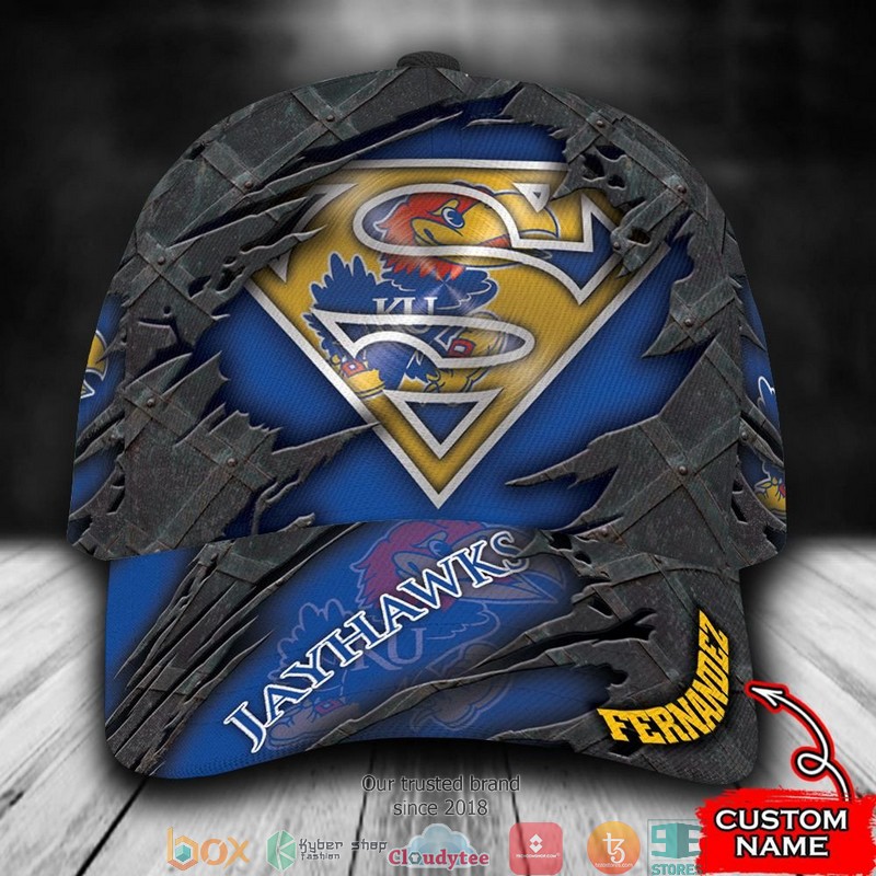 Kansas_Jayhawks_Superman_NCAA1_Custom_Name_Cap