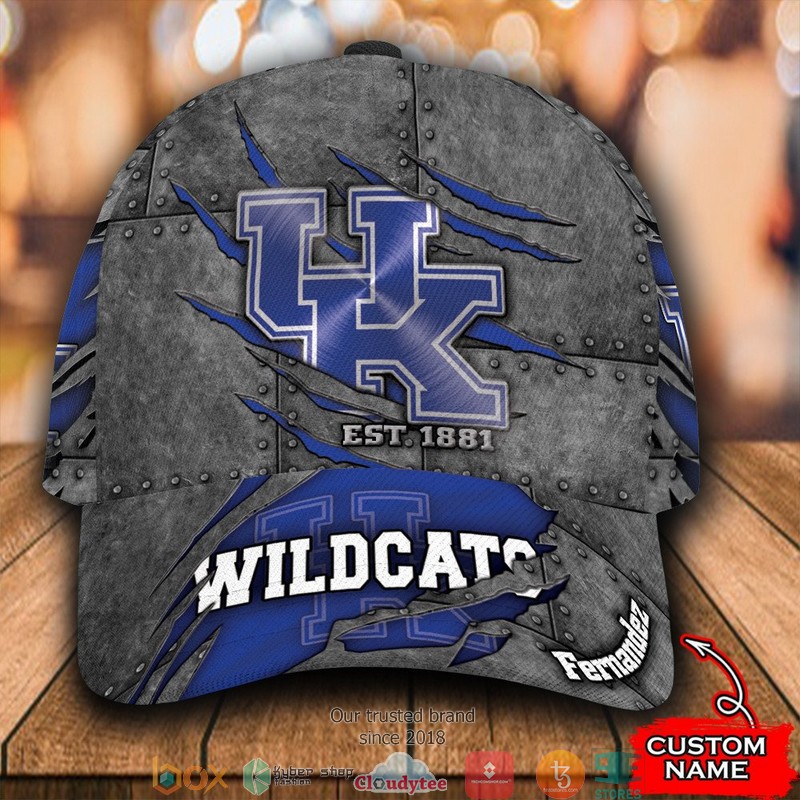 Kentucky_Wildcats_Luxury_NCAA1_Grey_Custom_Name_Cap