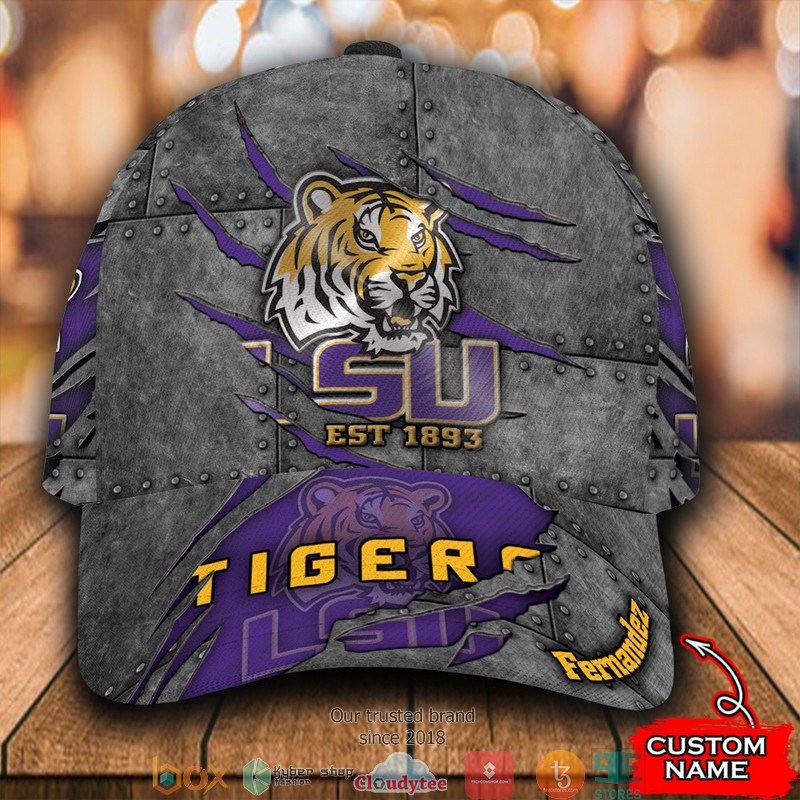 LSU_Tigers_Luxury_NCAA1_Custom_Name_Cap