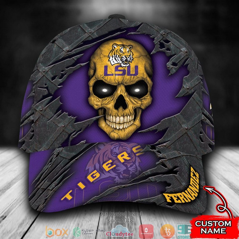 LSU_Tigers_Skull_NCAA1_Custom_Name_Cap