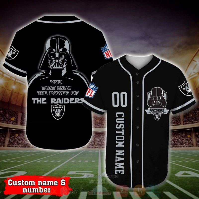Las_Vegas_Raiders_Darth_Vader_NFL_Personalized_Baseball_Jersey