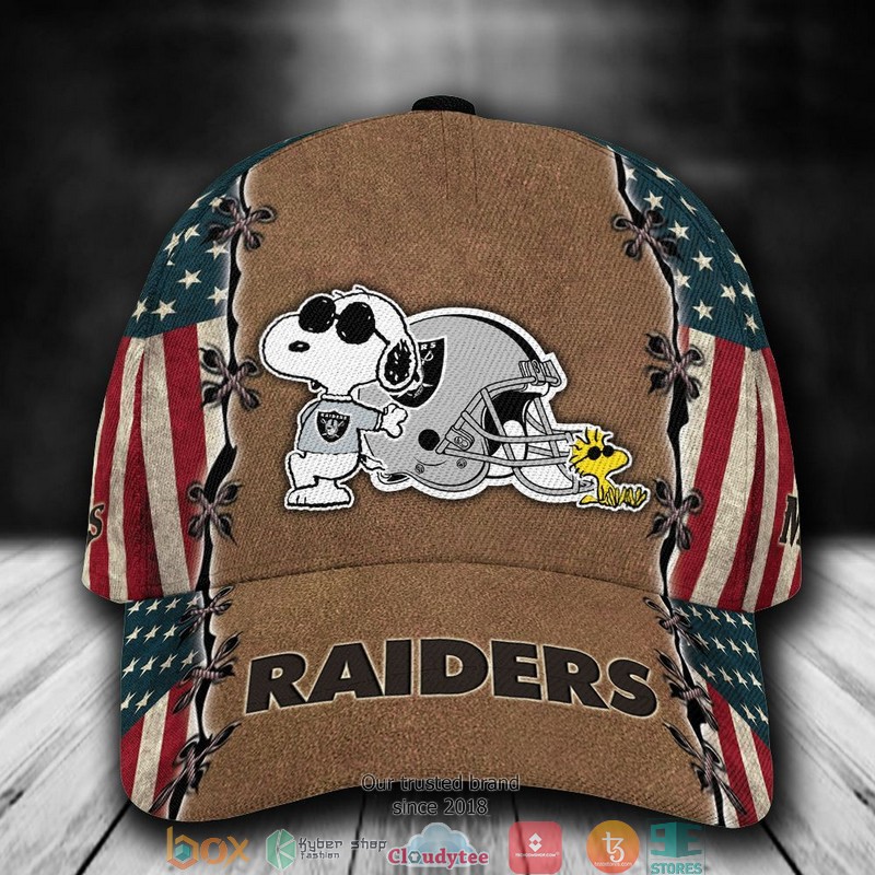 Las_Vegas_Raiders_Snoopy_NFL_Custom_Name_Cap
