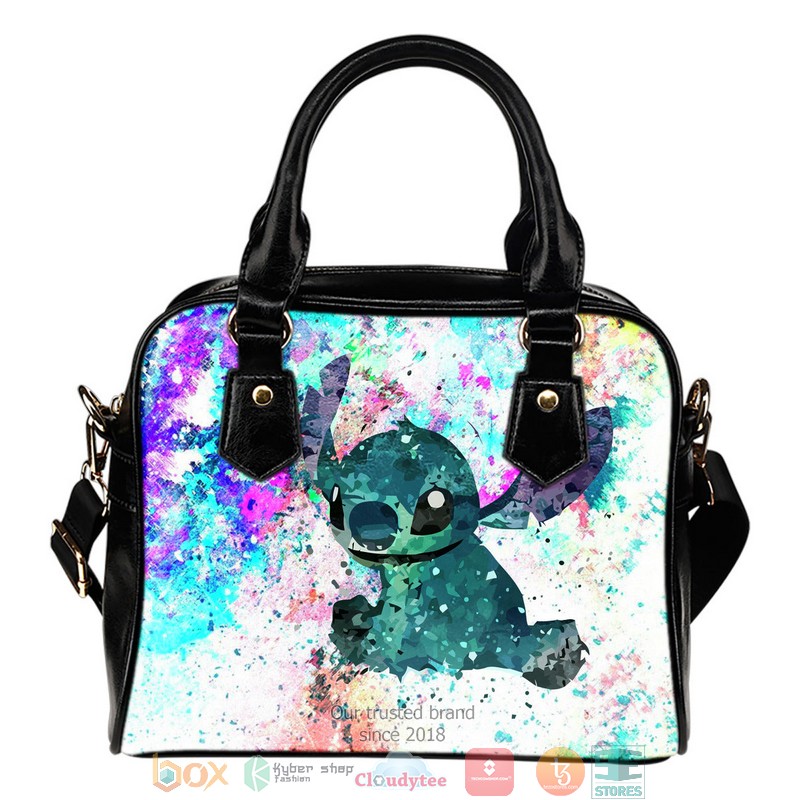 Lilo_And_Stitch_Watercolor_Leather_Handbag