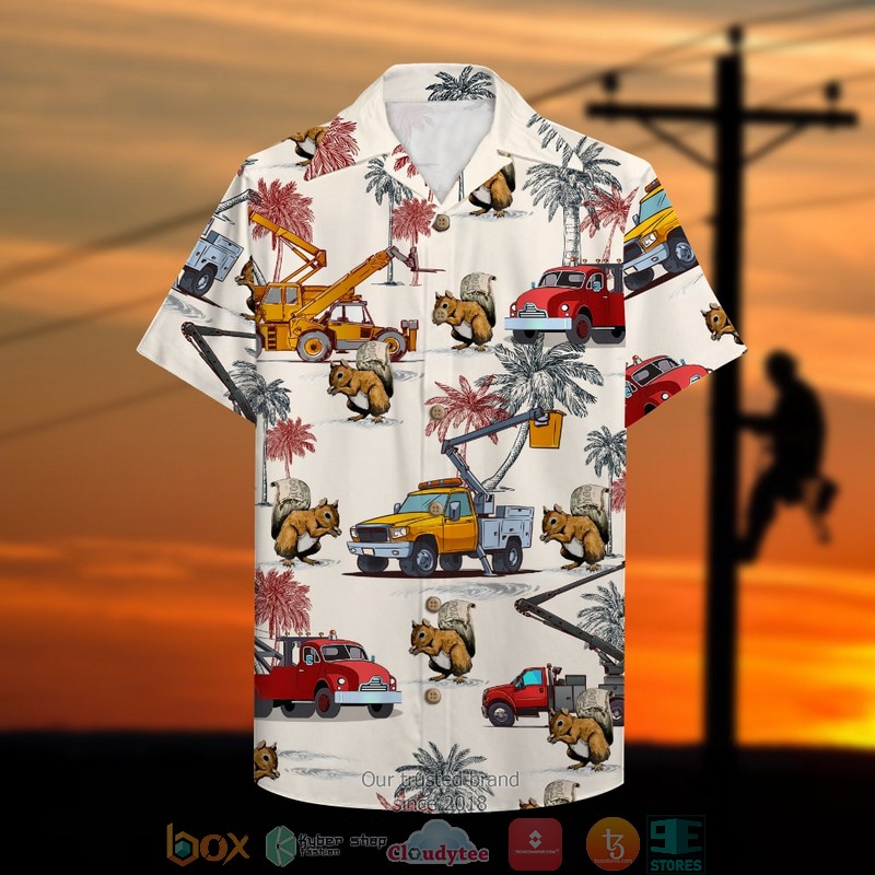 Lineman_The_Cranes_Pattern_Hawaiian_Shirt_1