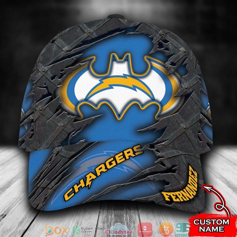 Los_Angeles_Chargers_Batman_NFL_Custom_Name_Cap
