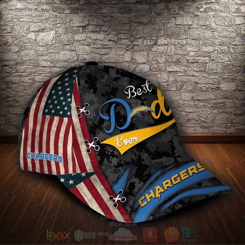 Los_Angeles_Chargers_Best_Dad_NFL_Custom_Name_Cap_1