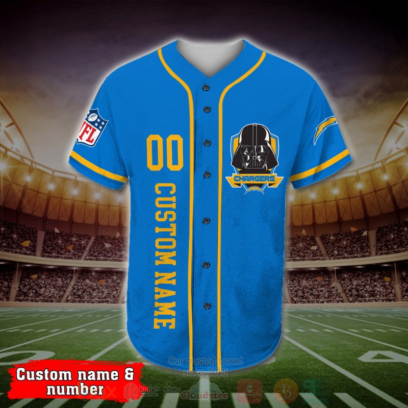 Los_Angeles_Chargers_Darth_Vader_NFL_Personalized_Baseball_Jersey_1