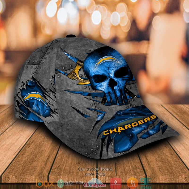 Los_Angeles_Chargers_Skull_NFL_Custom_Name_Cap_1