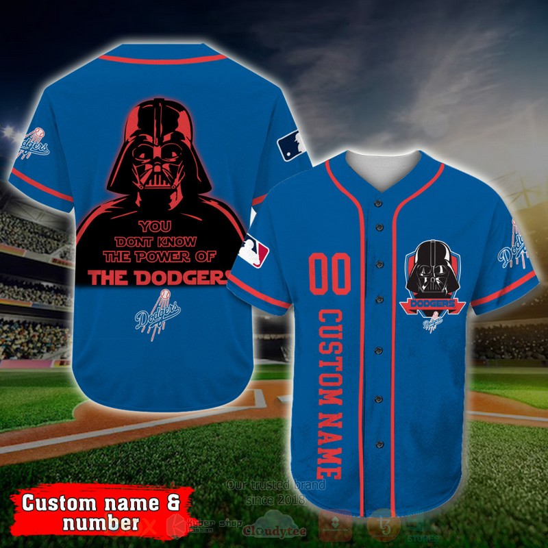 Los_Angeles_Dodgers_Darth_Vader_MLB_Personalized_Baseball_Jersey