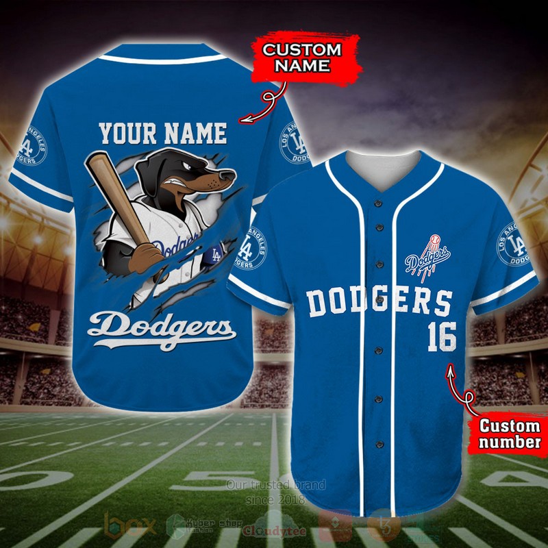 Los_Angeles_Dodgers_MLB_Personalized_Baseball_Jersey