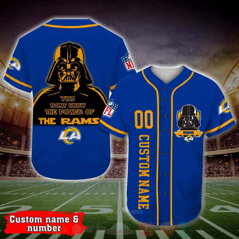 Los_Angeles_Rams_Darth_Vader_NFL_Personalized_Baseball_Jersey