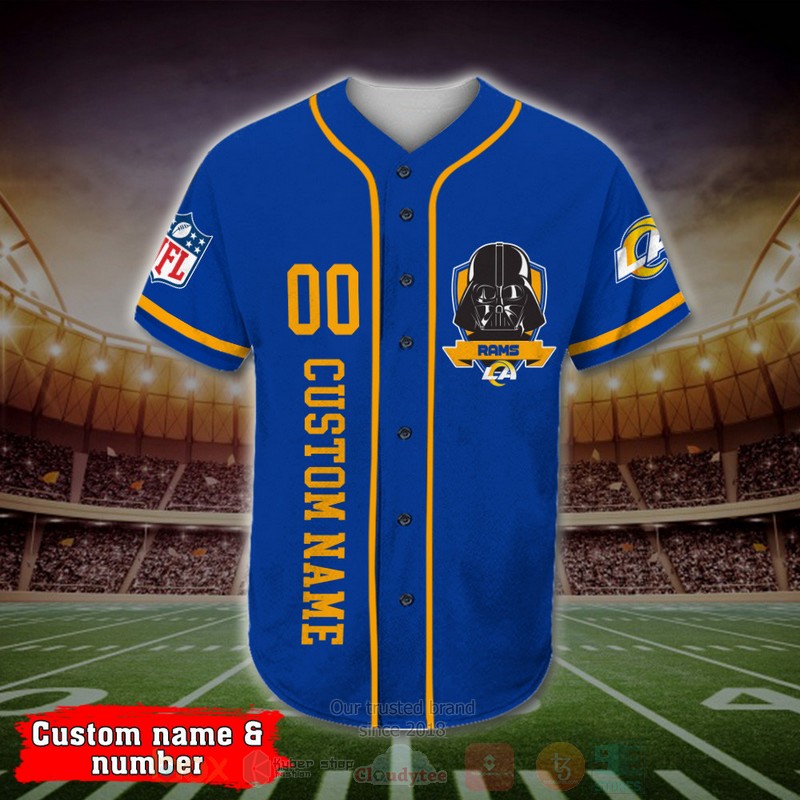Los_Angeles_Rams_Darth_Vader_NFL_Personalized_Baseball_Jersey_1