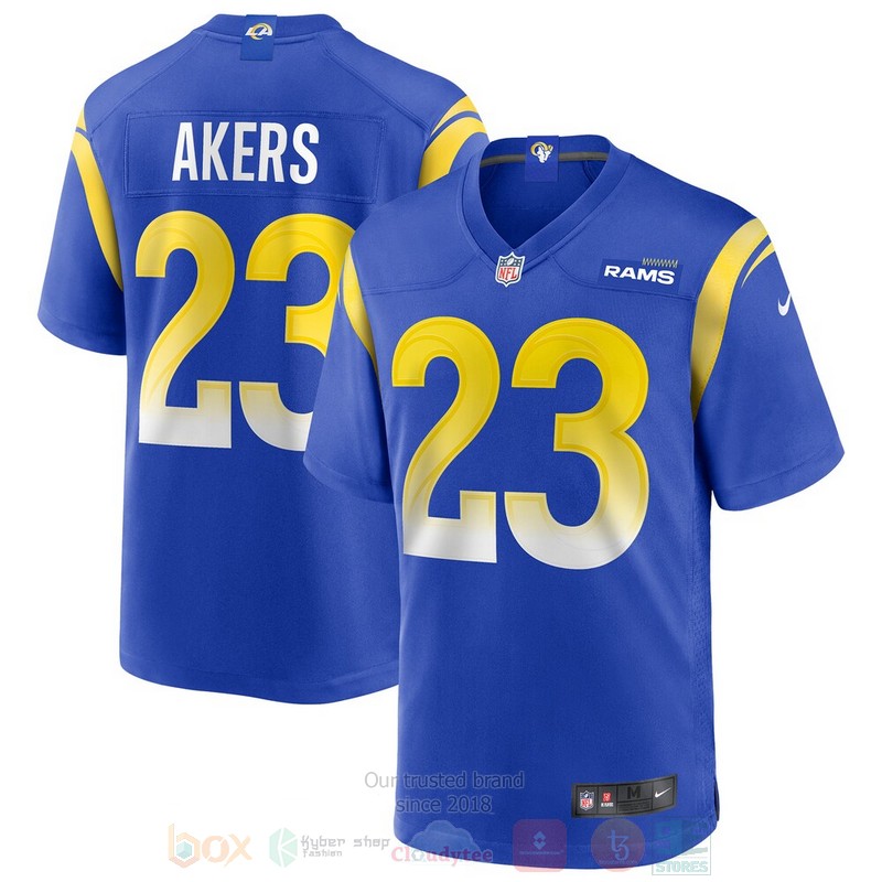 Los_Angeles_Rams_NFL_Cam_Akers_Royal_Football_Jersey