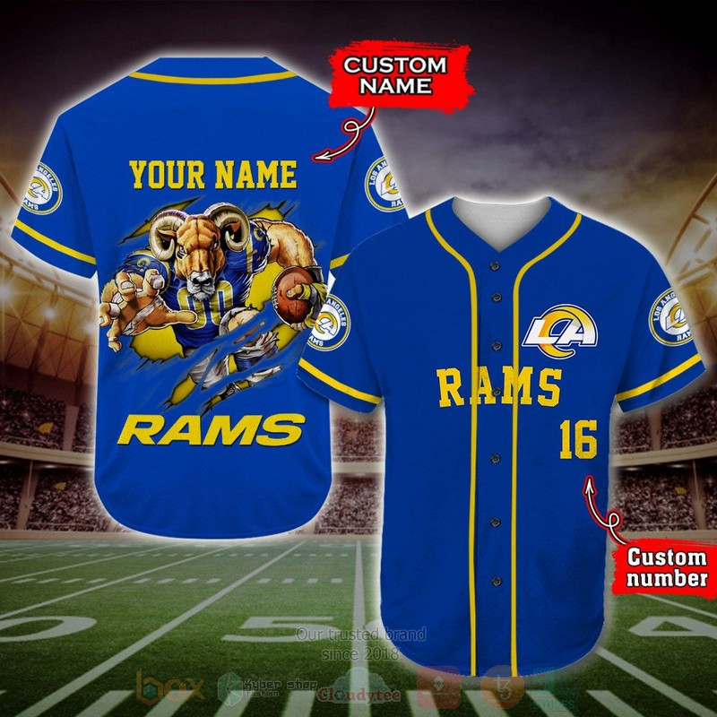 Los_Angeles_Rams_NFL_Personalized_Baseball_Jersey