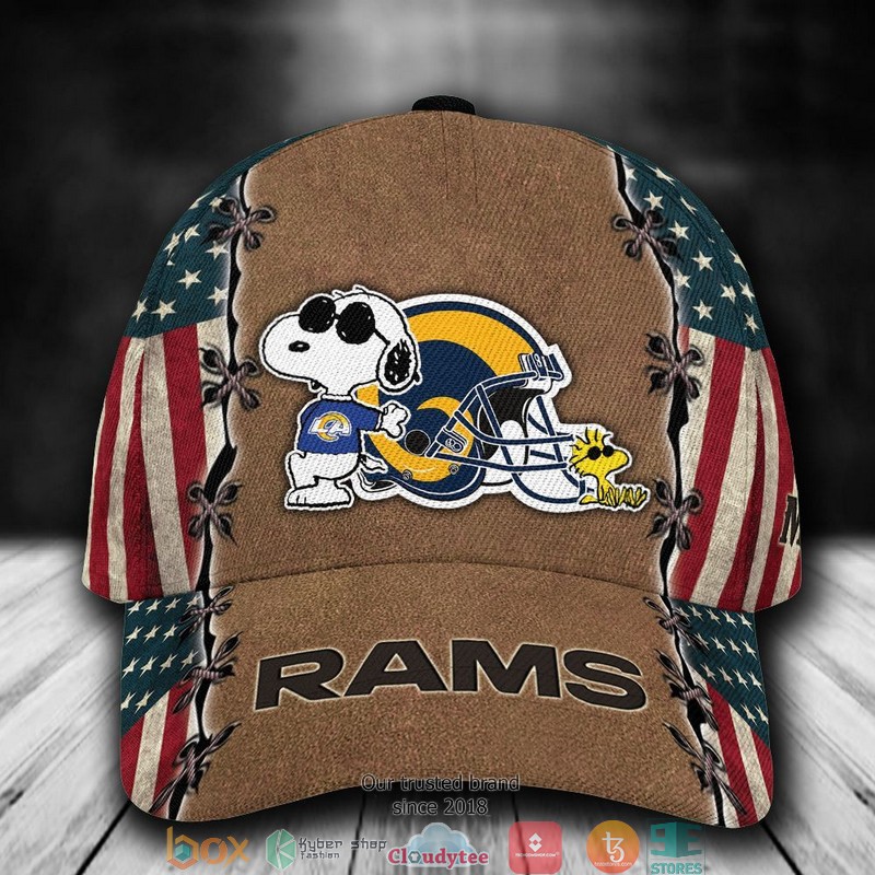 Los_Angeles_Rams_Snoopy_NFL_Custom_Name_Cap