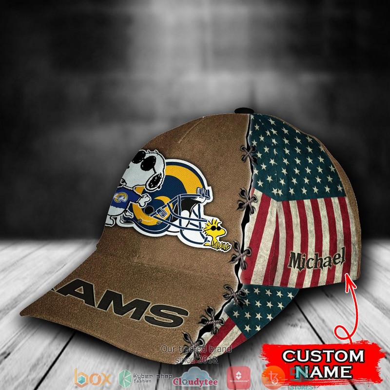 Los_Angeles_Rams_Snoopy_NFL_Custom_Name_Cap_1