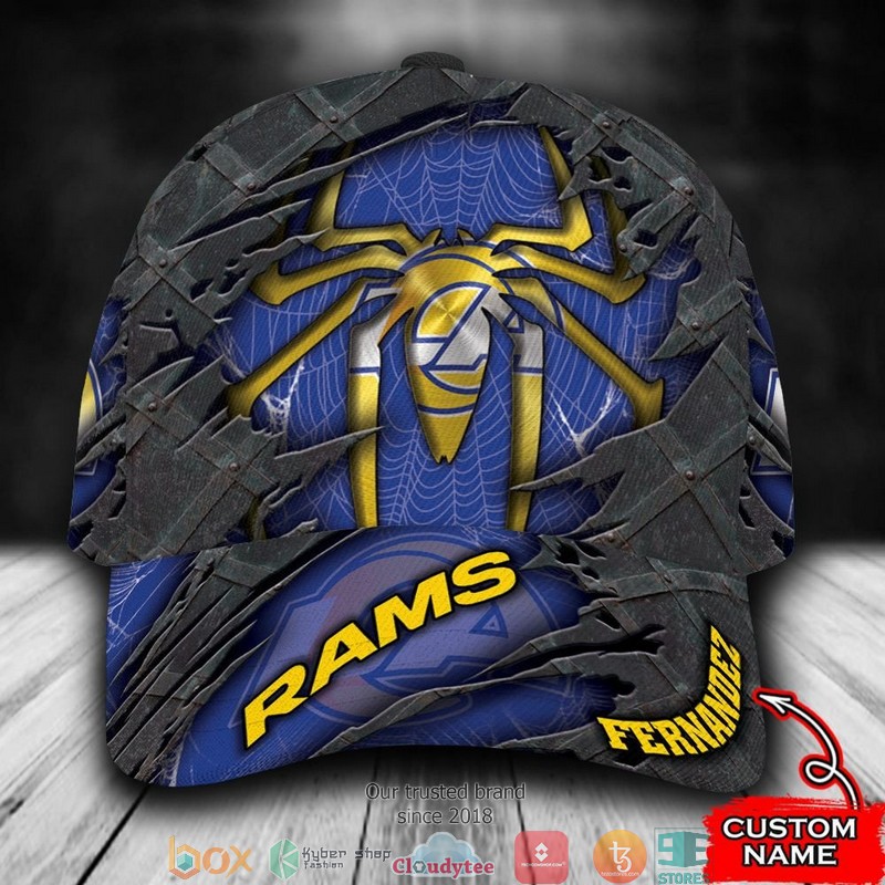 Los_Angeles_Rams_Spider_Man_NFL_Custom_Name_Cap