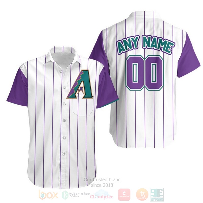 MLB_Arizona_Diamondbacks_Personalized_2020_White_Purple_Hawaiian_Shirt