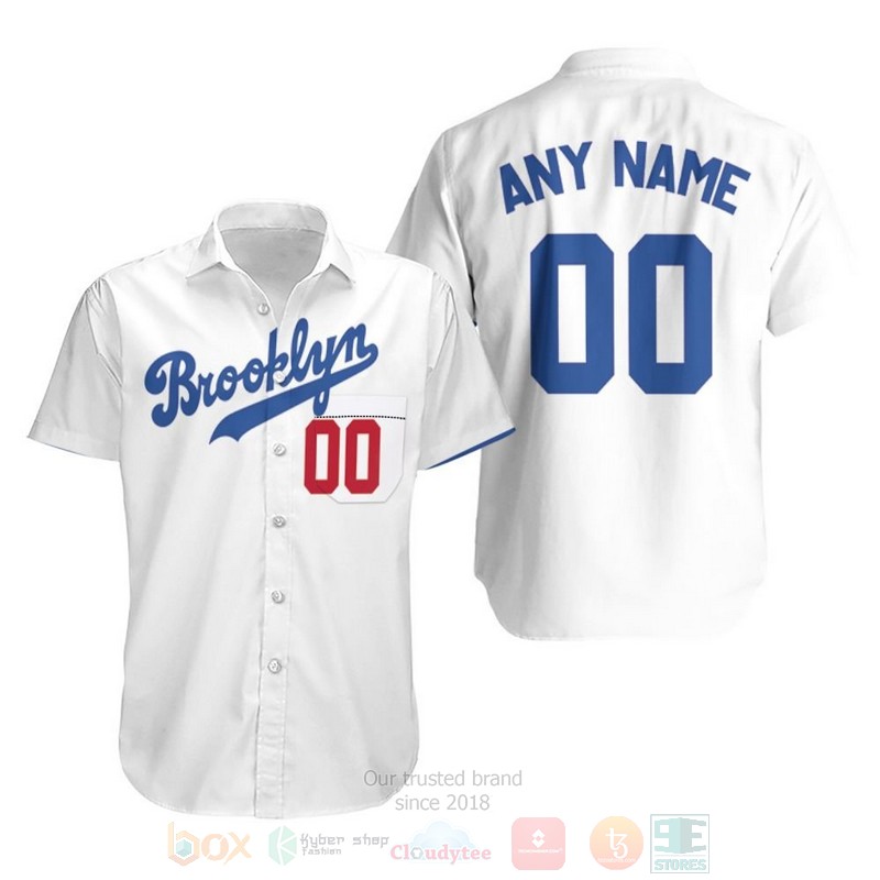 MLB_Personalized_Brooklyn_Dodgers_2020_White_Hawaiian_Shirt