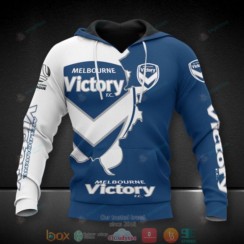 Melbourne_Victory_FC_blue_3D_Hoodie_Shirt