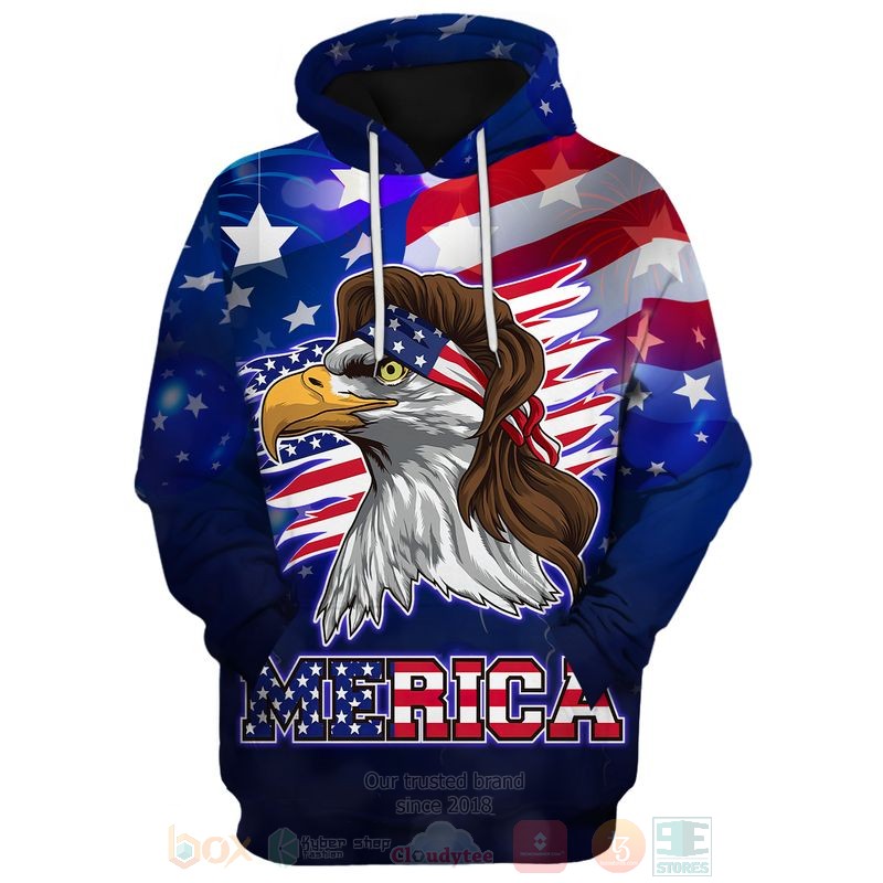 Merica_Flag_Eagle_Independence_Day_3D_Hoodie_Shirt