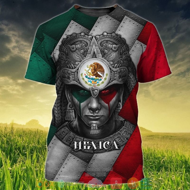 Mexican_Aztec_Warrior_Mexica_Coat_of_Arms_3D_shirt_hoodie