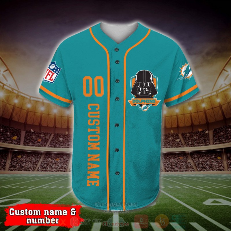 Miami_Dolphins_Darth_Vader_NFL_Personalized_Baseball_Jersey_1