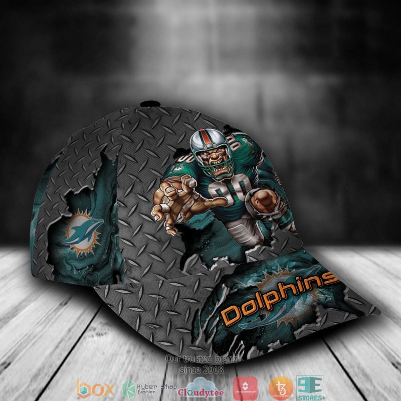 Miami_Dolphins_Mascot_NFL_Custom_Name_Cap_1