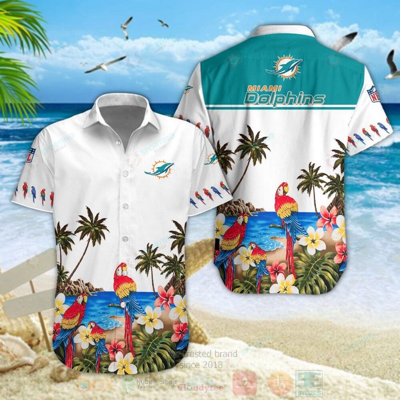 Miami_Dolphins_NFL_Parrot_Hawaiian_Shirt
