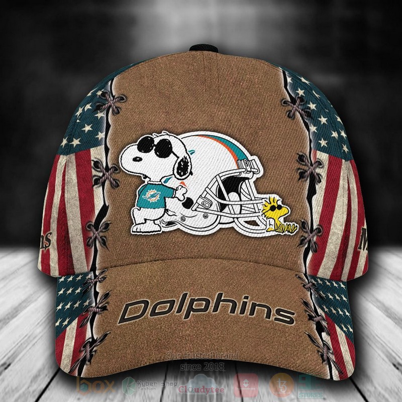 Miami_Dolphins_Snoopy_NFL_Custom_Name_Cap