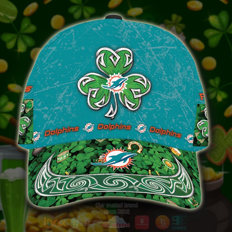 Miami_Dolphins_St_Patrick_Day_NFL_Custom_Name_Cap