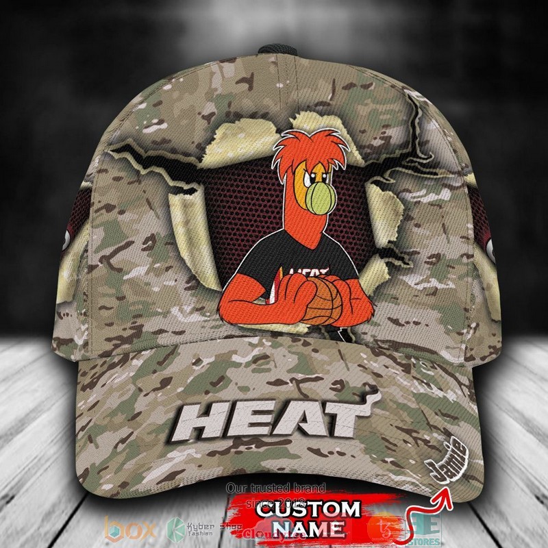 Miami_Heat_Camo_Mascot_NBA_Custom_Name_Cap