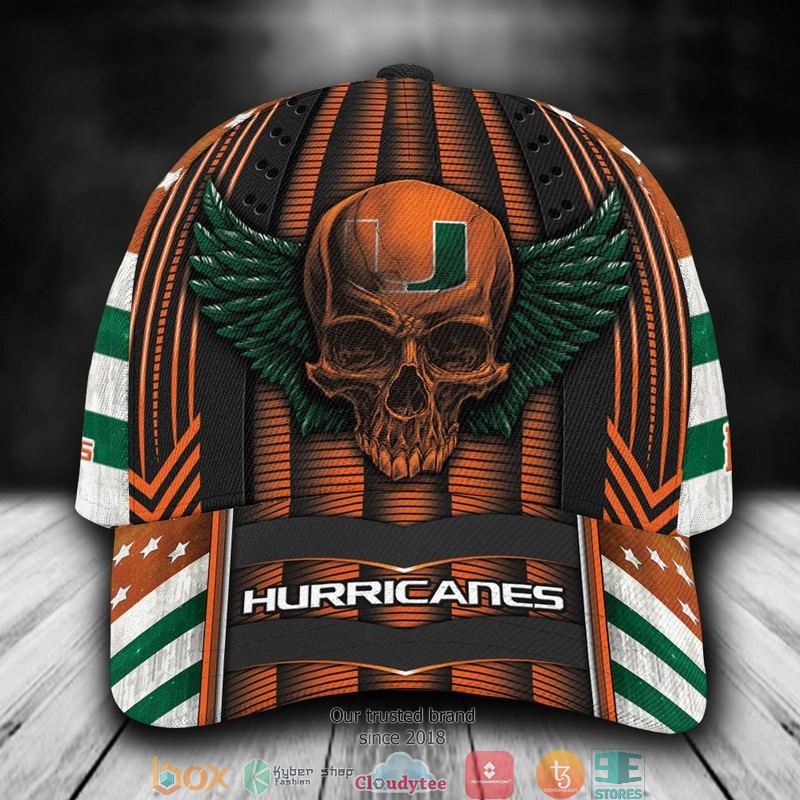 Miami_Hurricanes_Luxury_Skull_NCAA1_Custom_Name_Cap