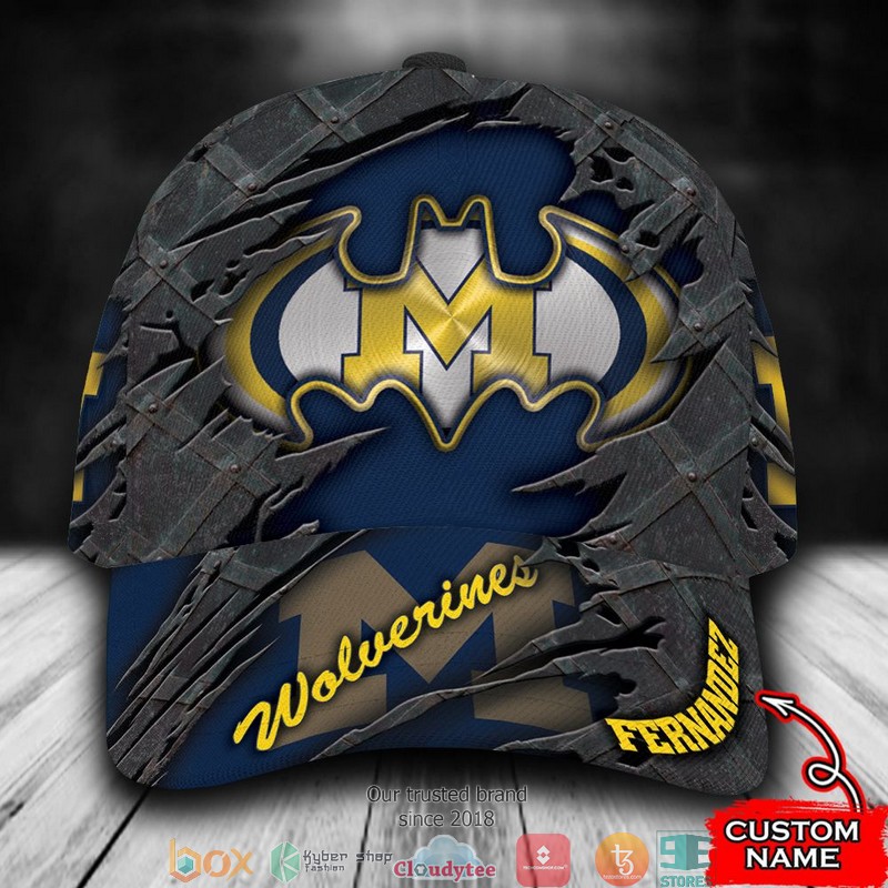 Michigan_Wolverines_Batman_NCAA1_Custom_Name_Cap