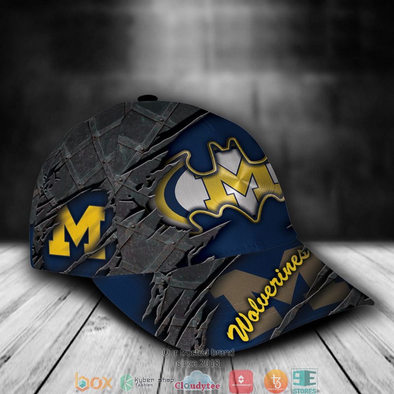 Michigan_Wolverines_Batman_NCAA1_Custom_Name_Cap_1