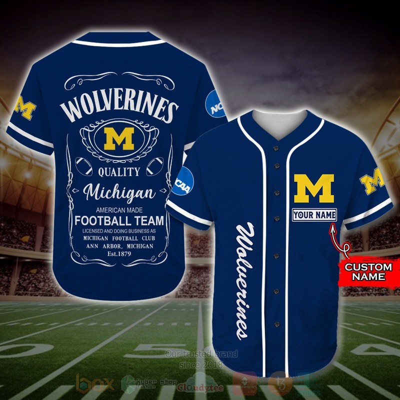 Michigan_Wolverines_Jack_Daniel_NCAA_Custom_Name_Baseball_Jersey