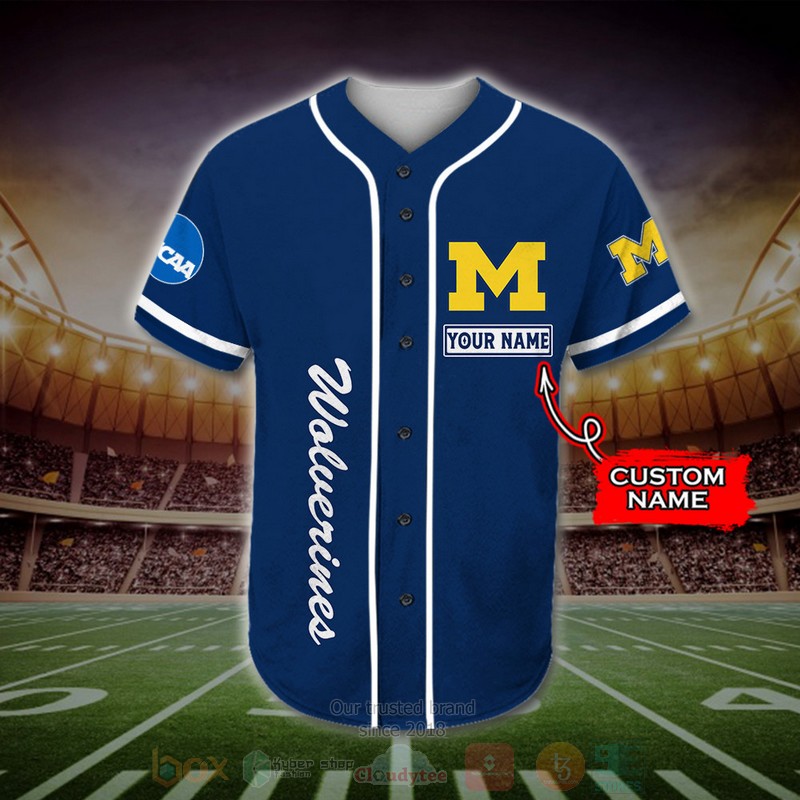 Michigan_Wolverines_Jack_Daniel_NCAA_Custom_Name_Baseball_Jersey_1