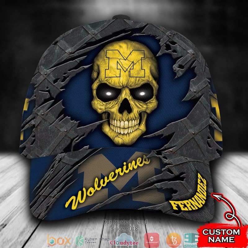 Michigan_Wolverines_Skull_NCAA1_Custom_Name_Cap