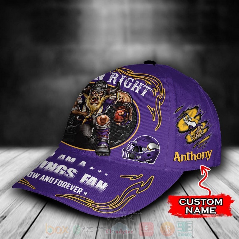 Minnesota_Vikings_Mascot_NFL_Custom_Name_Cap_1