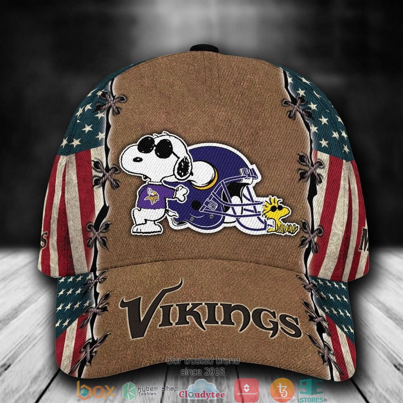 Minnesota_Vikings_Snoopy_NFL_Custom_Name_Cap