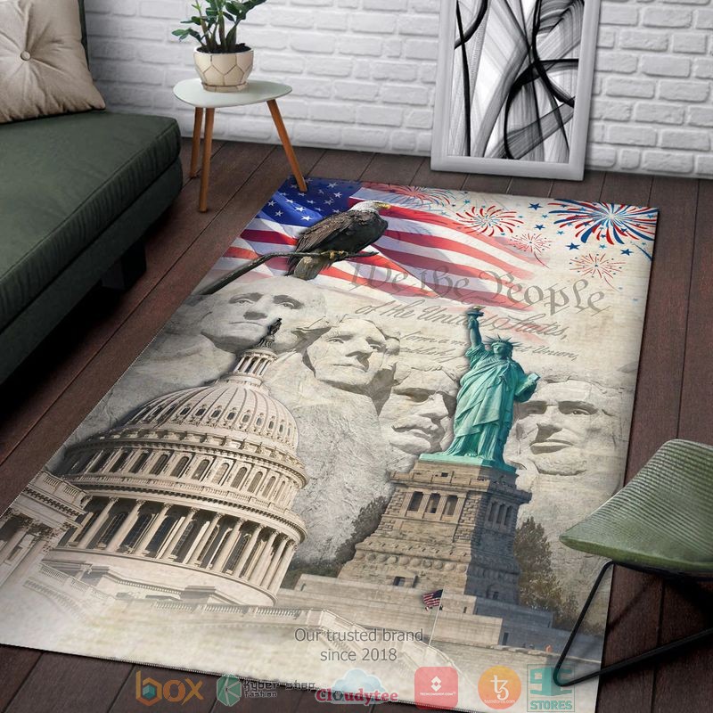 Mount_Rushmore_Statue_of_Liberty_Eagle_America_Indepence_day_Rug_1