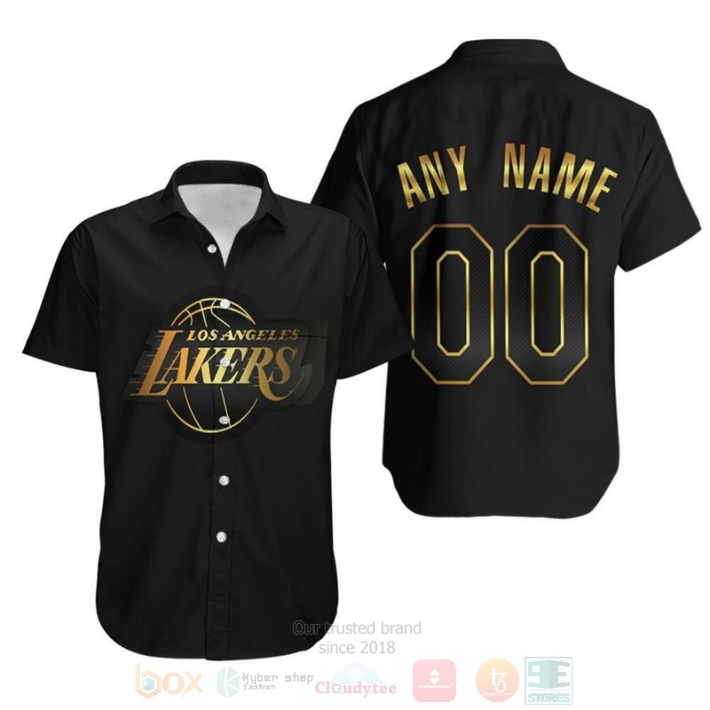 NBA_Personalized_Los_Angeles_Lakers_Golden_Black_Hawaiian_Shirt